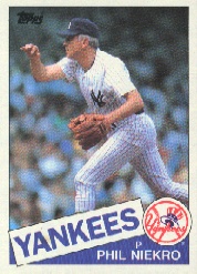 1985 Topps Baseball Cards      040      Phil Niekro